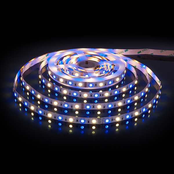 Светодиодная лента Elektrostandard 24V 14,4W 60Led 5050+5050 IP20 MIX RGB/дневной белый, 5м 4690389172267