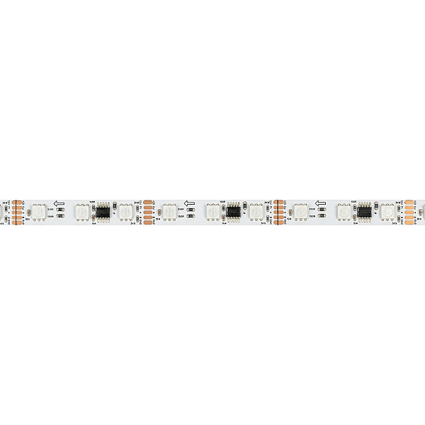 Светодиодная лента Arlight DMX-B60-10mm 12V RGB-PX3 (14 W/m, IP20, 5m)  039174(1)
