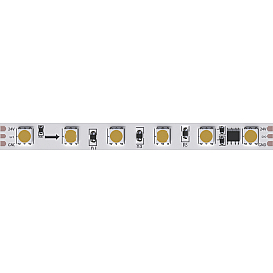 Светодиодная лента Arte Lamp Spi 24В 14,4Вт/м 2900/3100K 5м IP20 A2406010-03-3K