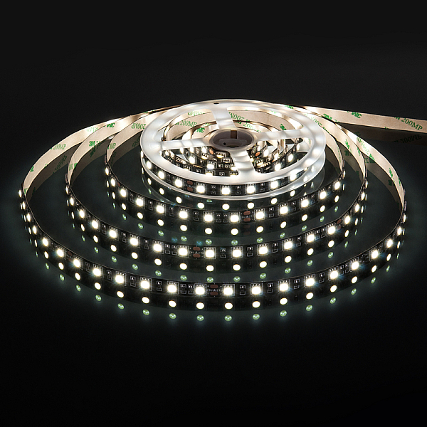 Светодиодная лента Elektrostandard 24V 14,4W 60Led 5050 IP20 холодный белый, Black, 5м 4690389172205