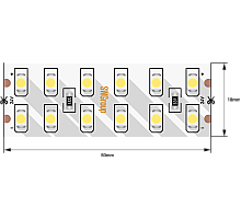 Светодиодная лента SWG SWG2240-24-19.2-WW-M 2835 240 LED/м 19,2Вт 3000K 016858
