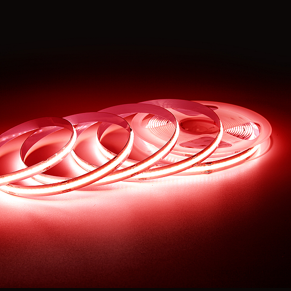 Светодиодная лента Apeyron 2м, 24В, 11Вт/м, COB, 352д/м, IP20 Красный 180ОО