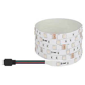 Светодиодная лента Эра 12В 2835 7,2Вт/м RGB 5м IP20 LS5050-7,2-30-12-RGB-IP20-1 year-5m Б0035602