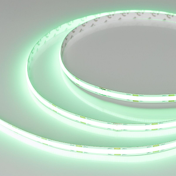 Светодиодная лента Arlight COB-X544-8mm 24V Green (11.5 W/m, IP20, 5m) 032174(3)