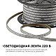 Светодиодная лента OGM Эконом 220В 5050 8Вт/м RGB 50м IP65 O17-10