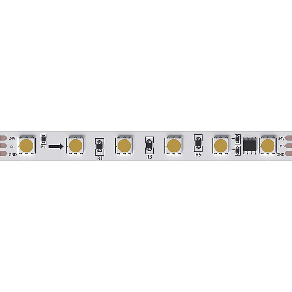 Светодиодная лента 24V 14,4W/m 3100К 5м Arte Lamp SPI A2406010-03-3K
