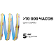 Светодиодная лента Apeyron 24В, 10 Вт/м, COB CCT, 560д/м, IP20, 900лм/м CRI 90+, 3000К+6500К 00-492