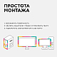 ТВ подсветка, комплект светодиодной ленты Apeyron 5В 5050 7,2Вт/м RGB 2*0,5м IP20 10-70