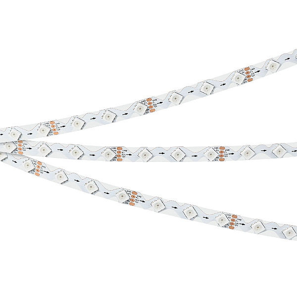 Светодиодная лента Arlight SPI-RZ-B60-8mm 12V RGB-PX1-BPT (9 W/m, IP20, 5060, 5m) 047382