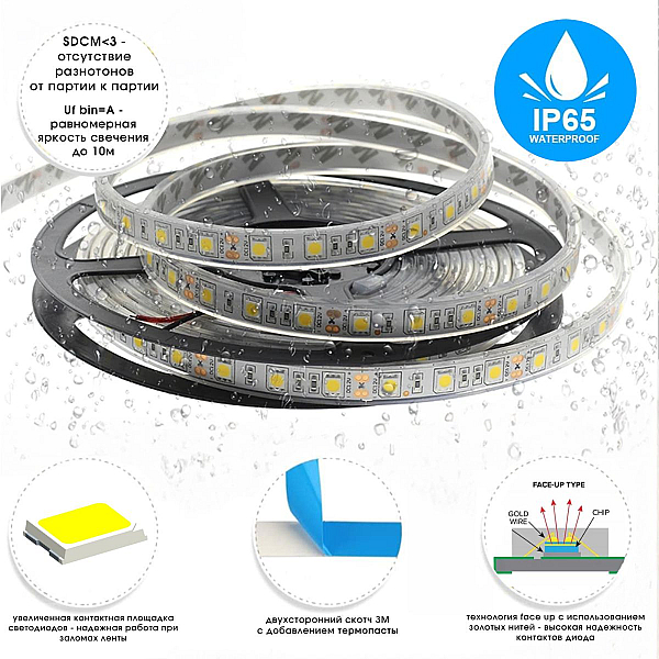 Светодиодная лента ST Luce 14,4W/m 2835SMD 4000К 5M ST5001.414.65