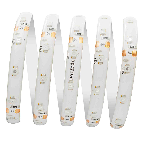 Светодиодная лента Apeyron 12В СТ 4,8Вт/м smd3528, 60д/м IP65 5м зеленая 00-07