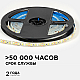 Светодиодная влагозащищенная лента OGM 12В 2835 9,6Вт/м 6500К 840Лм/м 5м IP65 LSE-261