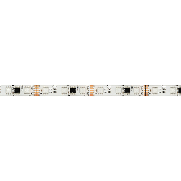 Светодиодная лента герметичная Arlight 14W/m 60LED/m 5060SMD разноцветный 5М DMX-SE-B60-10mm 12V 039604