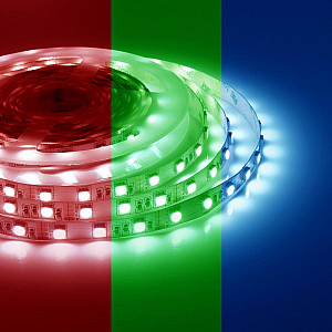 Светодиодная лента Apeyron 12В СТ 14,4Вт/м smd5050 60д/м IP20 5м RGB 00-17