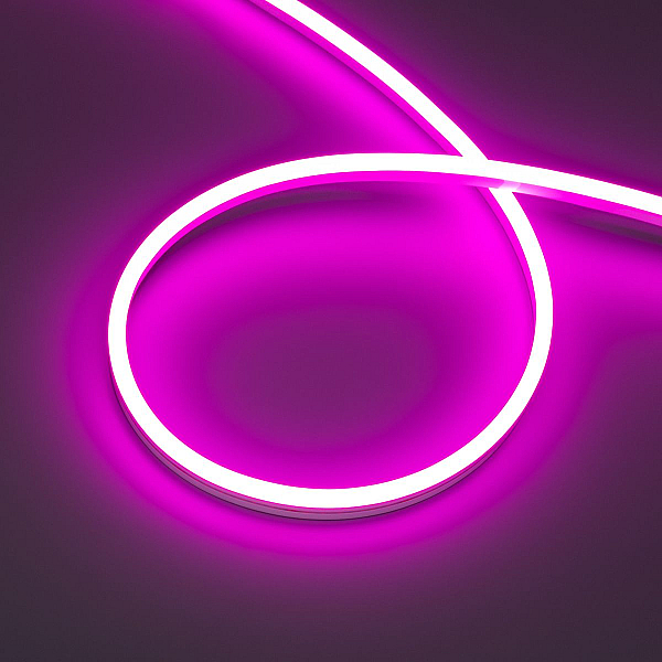Светодиодная лента герметичная Arlight HALO-SIDE-A168-6x13mm 24V Pink (10 W/m, IP67, 2835, 5m) (Силикон) 061562