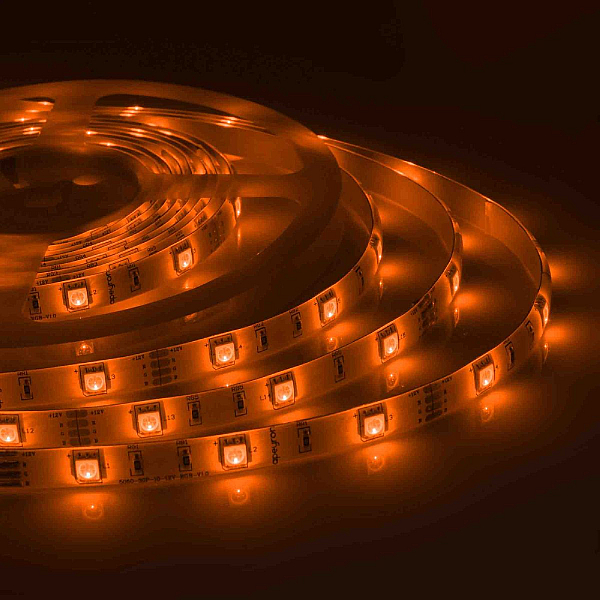 Светодиодная влагозащищенная лента Apeyron 12В 5050 7,2Вт/м RGB 5м IP65 00-41