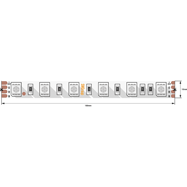 Светодиодная лента SWG SWG560-24-14.4-RGB-M 009271