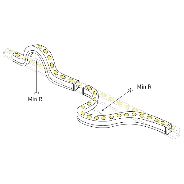 Грейзер Arlight THOR-3D-A24-25x27mm 24V Warm3000 (24 W/m, IP65, 1m, wire x2) 045254