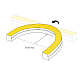 Светодиодная лента герметичная Arlight MOONLIGHT-PRO-SIDE-X320-20x20mm 48V White6000 (10 W/m, IP67, 30m, wire x2) (Вывод боковой) 061072