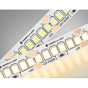 Светодиодная лента Ambrella Light LED Strip 12В 2835 17Вт/м 3000K 5м IP20 GS1401