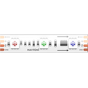 Светодиодная лента Maytoni Led Strip 12В 5050 14,4Вт/м RGB 5м IP68 201245