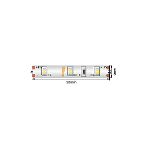Светодиодная лента SWG Standard 12В 2835 4,8Вт/м 2700-3200K 5м IP66 SWG260-12-4.8-WW-66-M 019158