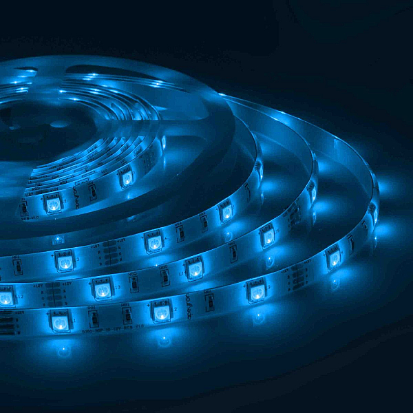 Светодиодная влагозащищенная лента Apeyron 12В 5050 7,2Вт/м RGB 5м IP65 00-41