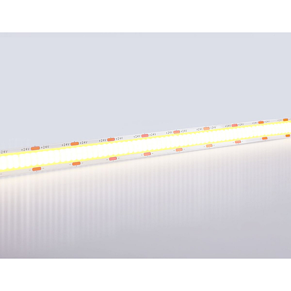 Светодиодная лента Ambrella Light GS4802 COB 616Led/19W m/ 24V IP20 4500K/ 5m*12mm*2mm (2 конт.) GS4802