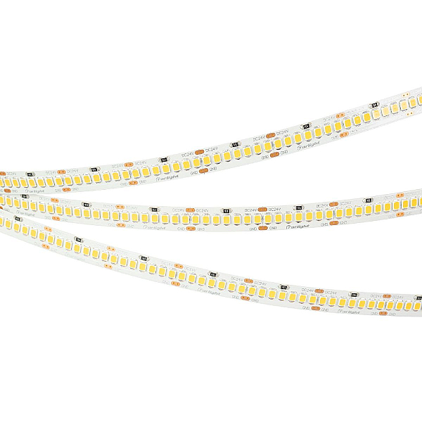 Светодиодная лента Arlight RT-A280-8mm 24V Warm3000 (10 W/m, IP20, 5m) 045566