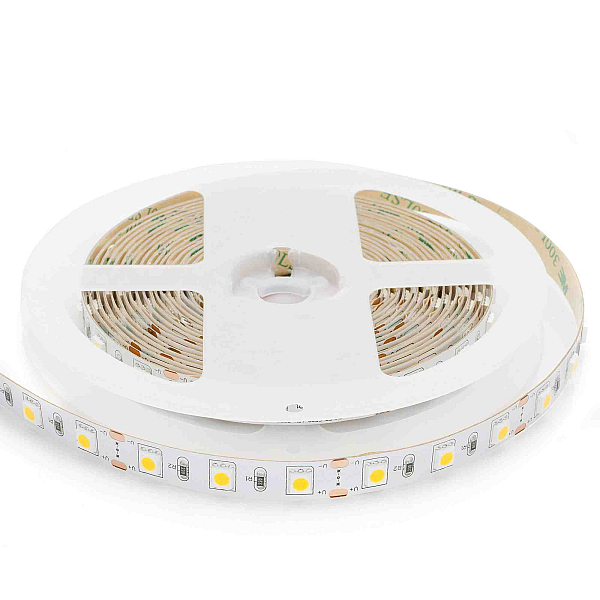 Светодиодная лента Apeyron 12В СТ 14,4Вт/м smd5050 60д/м IP20 700Лм/м 5м 3000К 16BL