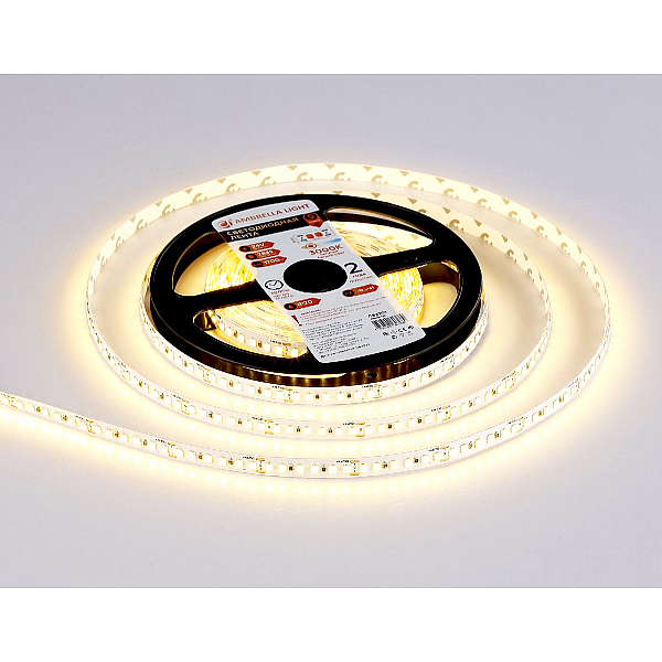 Светодиодная лента Ambrella Light 14,4W/m 180LED/m 2835SMD теплый белый 5M GS3201