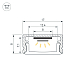 Набор для светодиодной подсветки Arlight ARL-KIT-SLIM-FC 24V Warm3000 (14 W/m, IP20, 2m) (Алюминий+пластик) 053439