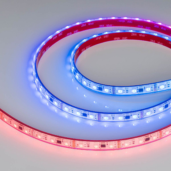 Светодиодная лента герметичная Arlight 14W/m 60LED/m 5060SMD разноцветный 5М DMX-PS-B60-12mm 12V 039605