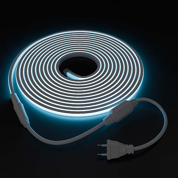 Светодиодная влагозащищенная лента Apeyron 11W/m 288LED/m COB голубой 5M 10-107