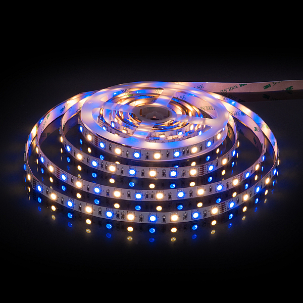 Светодиодная лента Elektrostandard 24V 14,4W 60Led 5050+5050 IP20 MIX RGB/теплый белый, 5м 4690389172250