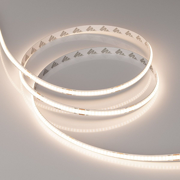Светодиодная лента Arlight COB-X320-8mm 24V Warm3500 (8 W/m, IP20, 5m) 044584(1)