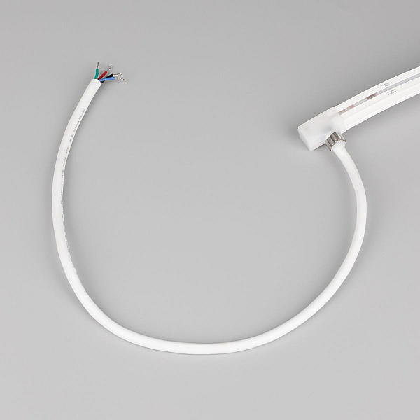 Светодиодная лента герметичная Arlight MOONLIGHT-PRO-TOP-X360-13x12mm 24V RGB (12 W/m, IP67, 10m, wire x2) (Вывод боковой) 055310