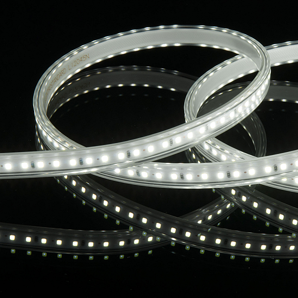 Светодиодная лента Elektrostandard 220V 14,4W 120Led 2835 IP65 6500 холодный белый, 50 м 4690389170973 a053640