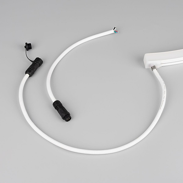 Светодиодная лента герметичная Arlight MOONLIGHT-PRO-SIDE-X336-20x20mm 24V RGBW-Day (12 W/m, IP67, 10m, wire x2) (Вывод боковой) 054985