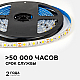 Светодиодная влагозащищенная лента OGM 12В 5050 14,4Вт/м 3000К 600Лм/м 5м IP65 LSE-273