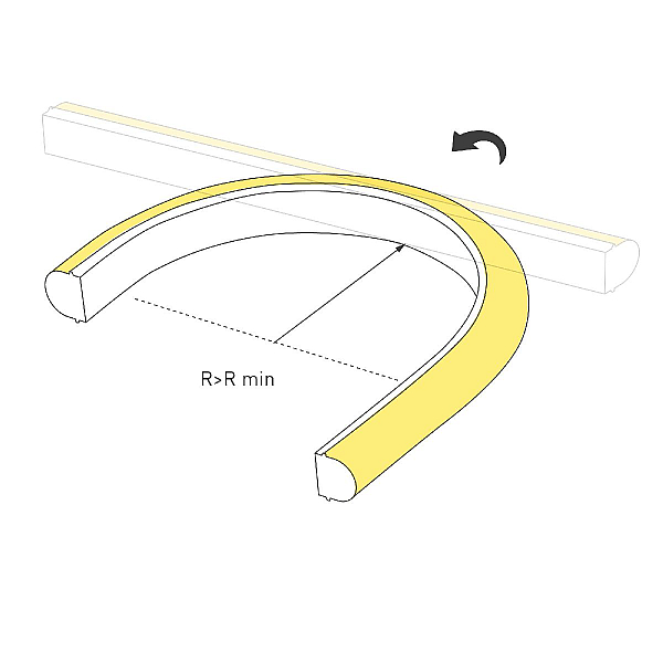 Светодиодная герметичная лента Arlight DMX MOONLIGHT-TOP-B84-16x15mm 24V RGB-PX7 360deg (18 W/m, IP67, 5m, wire x2) 045437