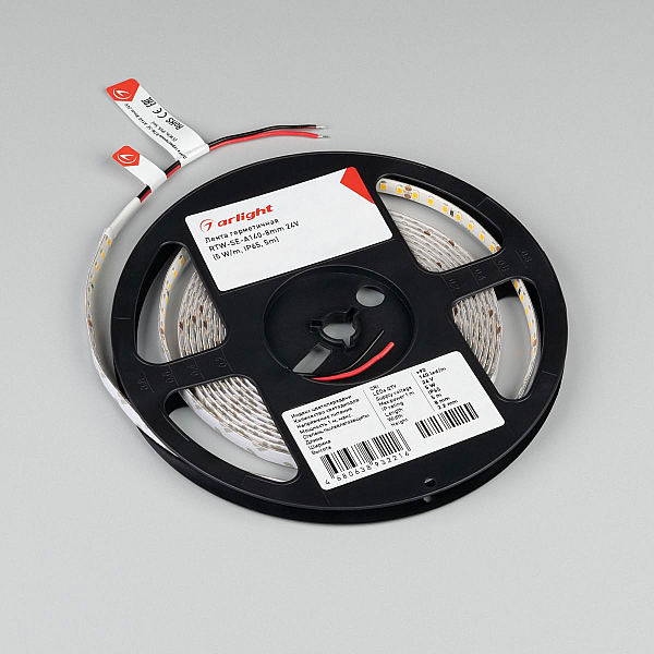 Светодиодная лента герметичная Arlight ULW-SE-A140-8mm 24V Day4000 (5 W/m, IP65, 5m) 057515(1)