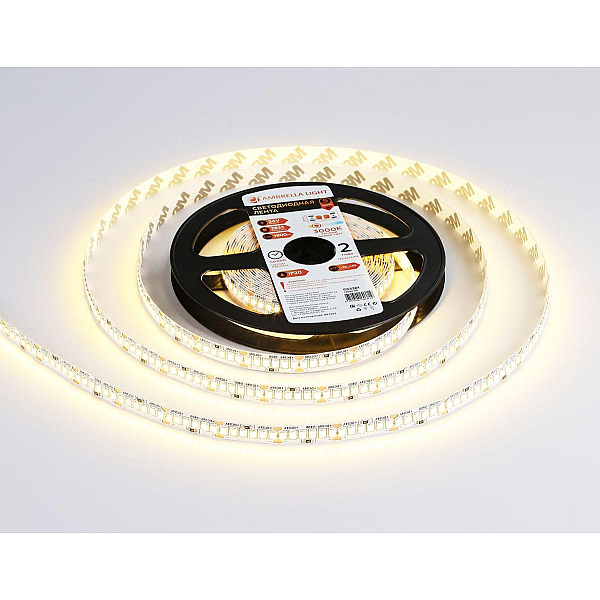 Светодиодная лента Ambrella Light 18W/m 240LED/m 2835SMD теплый белый 5M GS3301