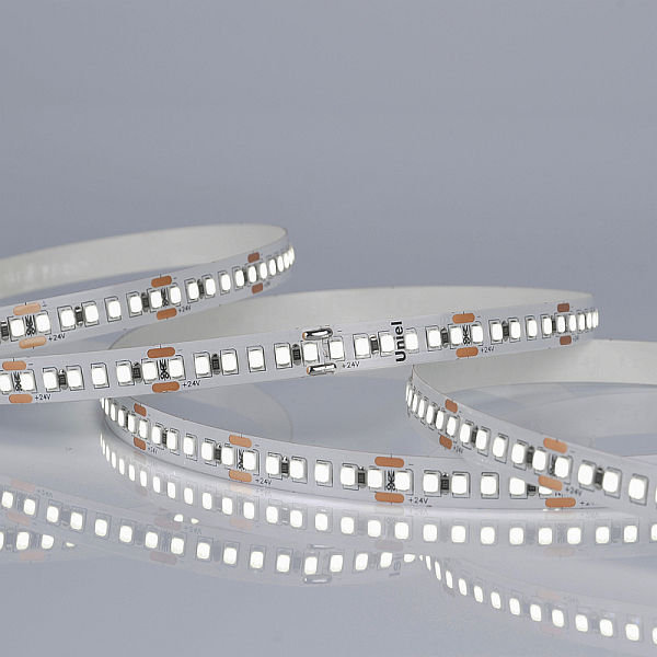 Светодиодная лента Uniel ULS-2835-180LED/m-10mm-IP20-DC24V-17W/m-5M-6500K катушка в герметичной упаковке