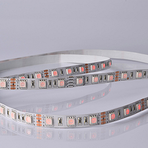 Светодиодная лента Uniel ULS-M25-5050-60LED/m-10mm-IP20-DC12V-14,4W/m-5M-RGB PROFI катушка в герметичной упаковке