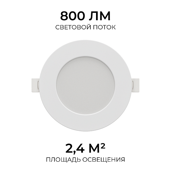 Встраиваемая светодиодная панель Apeyron 3 ССT 06-161