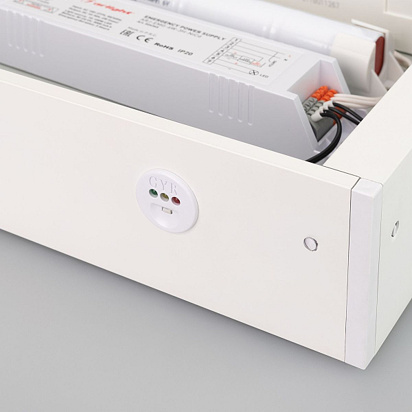 Светодиодная панель Arlight IM-EMERGENCY-3H-S600x600-40W Warm3000 (WH, 120 deg, 230V) 056641