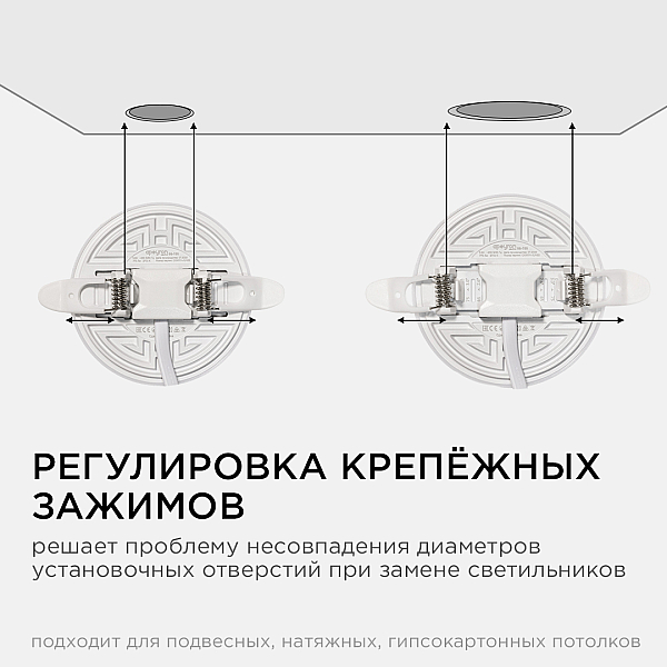 Встраиваемая светодиодная панель безрамочная Apeyron FLP 06-100