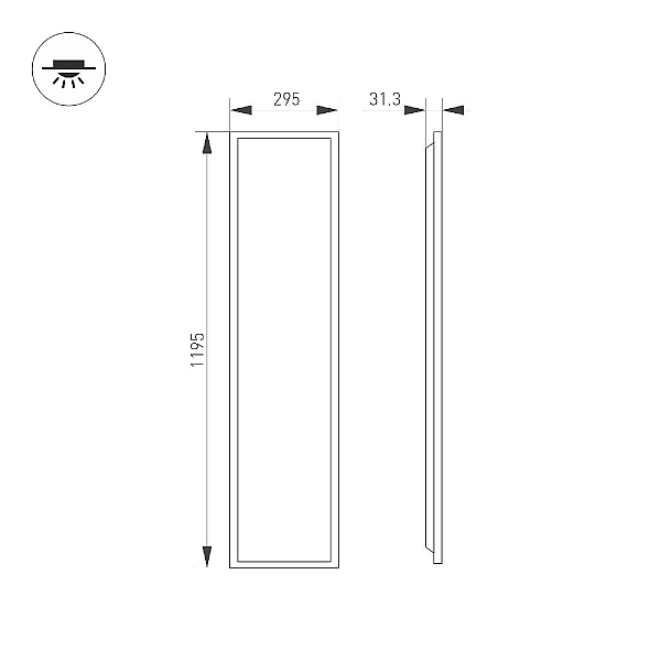 Панель светодиодная Arlight DL-TITAN-S300x1200-40W Day4000 052817
