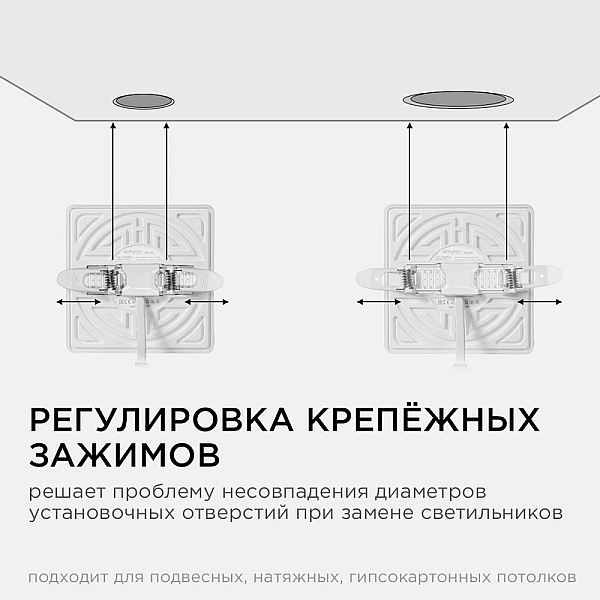 Встраиваемая светодиодная панель Apeyron FLP 06-117